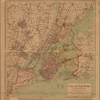 Map of the City of New York: Greater New York and the adjacent country showing the borough of Manhattan, the Bronx, Brooklyn, Queens & Richmond