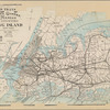 Rapid transit map of Kings, Queens, Nassau counties Long Island New York 