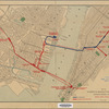 Map of Hudson & Manhattan Railroad Hudson tunnel system 