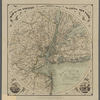 Map of the country thirty three miles around the city of New York