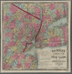 40 miles around New York. H. H. Lloyd's new map of the Great Metropolis on verso.