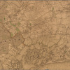 Driving road chart of the country surrounding New York City 
