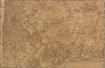 Driving road chart of the country surrounding New York City 