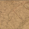 Driving road chart of the country surrounding New York City 