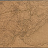 Driving road chart of the country surrounding New York City 