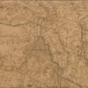 Driving road chart of the country surrounding New York City 