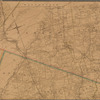 Driving road chart of the country surrounding New York City 