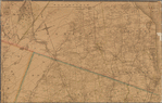 Driving road chart of the country surrounding New York City 