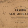Driving road chart of the country surrounding New York City 