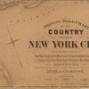 Driving road chart of the country surrounding New York City 