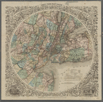 Map of the country thirty three miles around the City of New York