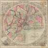 Map of the country thirty three miles around the City of New York