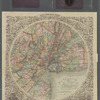 Map of the country thirty three miles around the City of New York