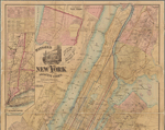 Watson's new map of New York and adjacent cities 