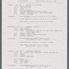 Stage manager's weekly reports