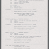 Stage manager's weekly reports