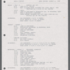 Stage manager's weekly reports