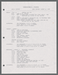 Stage manager's weekly reports