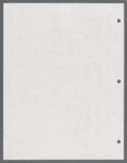 Stage manager's weekly reports