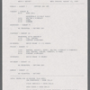 Stage manager's weekly reports