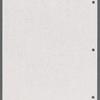 Stage manager's weekly reports