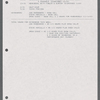 Stage manager's weekly reports