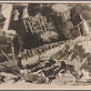 Figures and buildings from war-torn Warsaw
