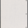 Stage manager's report