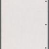 Stage manager's report