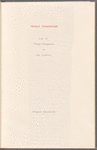 Holograph memoranda, "List of Things Recognised by My Lectures," 3 sets of notes, unsigned, undated