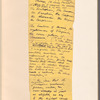 Holograph memoranda, "List of Things Recognised by My Lectures," 3 sets of notes, unsigned, undated