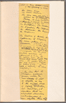 Holograph memoranda, "List of Things Recognised by My Lectures," 3 sets of notes, unsigned, undated