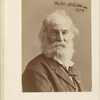 Portrait photograph of Walt Whitman, signed, dated.