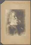 Eakins, Thomas. Four portrait photographs of Walt Whitman [ca. 1887]. Accompanied by photograph of oil portrait.