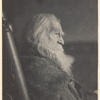 Eakins, Thomas. Four portrait photographs of Walt Whitman [ca. 1887]. Accompanied by photograph of oil portrait.
