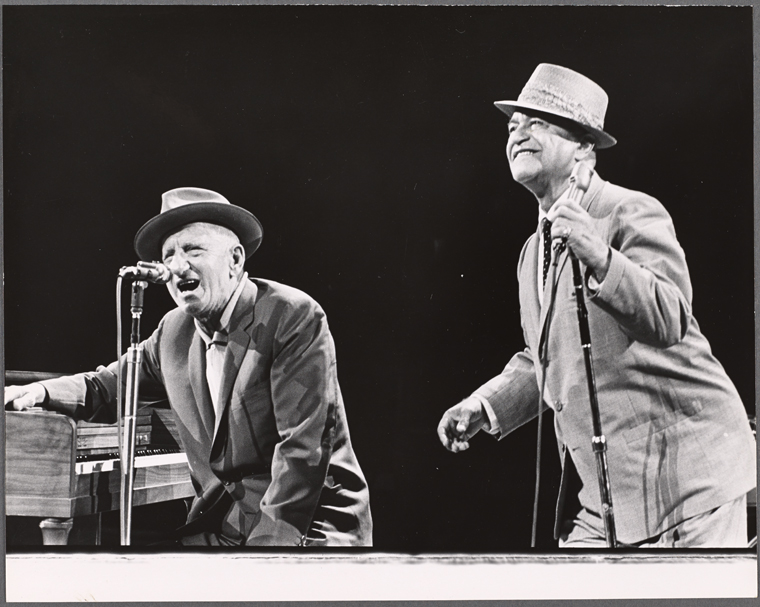 Jimmy Durante and Eddie Jackson in the 1962 stage event Salute to the  President - NYPL Digital Collections