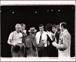 Jimmy Durante [back] and unidentified in the 1962 stage event Salute to the President