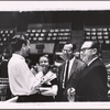 Jack Benny [right] and unidentified others in the 1962 stage event Salute to the President