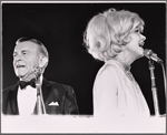 George Burns and Carol Channing in the 1963 stage event Salute to the President