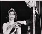 Carol Burnett and unidentified in the 1963 stage event Salute to the President