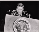 John F. Kennedy in the 1963 stage event Salute to the President