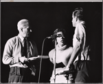 Carol Burnett [center] and unidentified others in the 1963 stage event Salute to the President