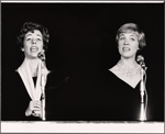 Carol Burnett and Julie Andrews in the 1965 stage event Salute to the President