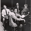 Joseph Wiseman, Warren Enters, Jack Dunphy and Shelley Winters in the stage production The Saturday Night Kid