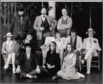 Larry Pine, Gerry Bamman, Saskia Noordhoek Hegt, John Ferraro, John Holms [center], Karen Ludwig, Angela Pietropinto and unidentified others in the 1975 Public Theatre production of The Seagull