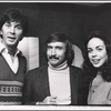 Frank Langella, Edward Albee and Maureen Anderman in rehearsal for the stage production Seascape