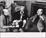 Charles Woodward, Clinton Wilder and Richard Barr in rehearsal for the stage production Seascape