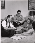 Douglass Watson [center], Betsy Von Furstenberg [right] and unidentified [left] in the stage production Season of Choice