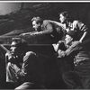 James Dean, Arthur Kennedy, Constance Ford and Roy Fant in the stage production See the Jaguar