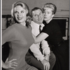 Judy Carrol, David Wayne and Nancy Olson in rehearsal for the stage production Send Me No Flowers